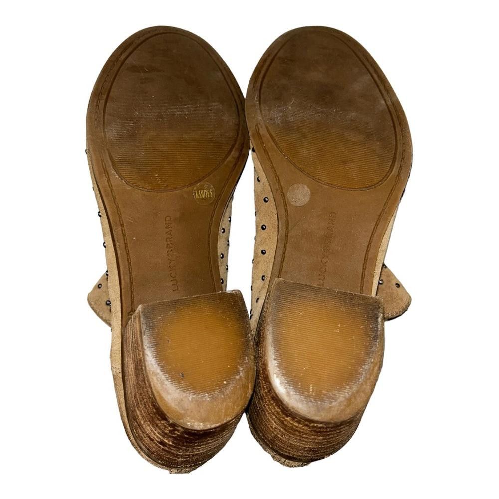 Lucky Brand Lucky Brand l Barlenna Leather Studded Open Toe Bootie 6.5 Size US 6.5 / IT 36.5 - 8 Thumbnail