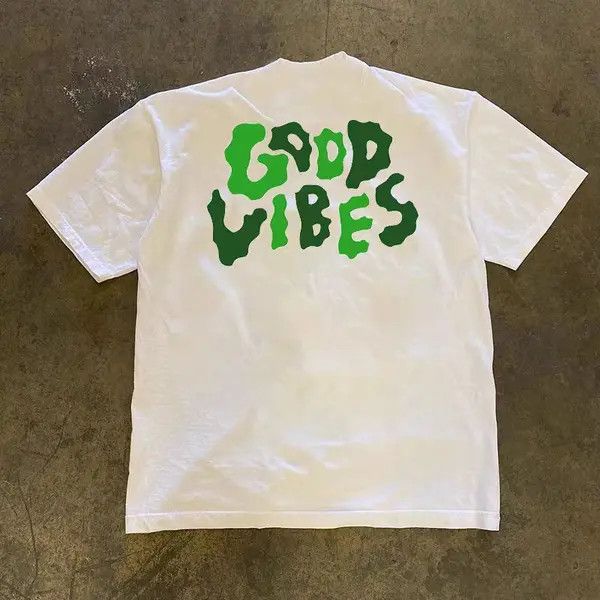Japanese Brand Kihara x Kamon White Loose Letter Print Short Sleeve T-Shirt Size US M / EU 48-50 / 2 - 5 Thumbnail