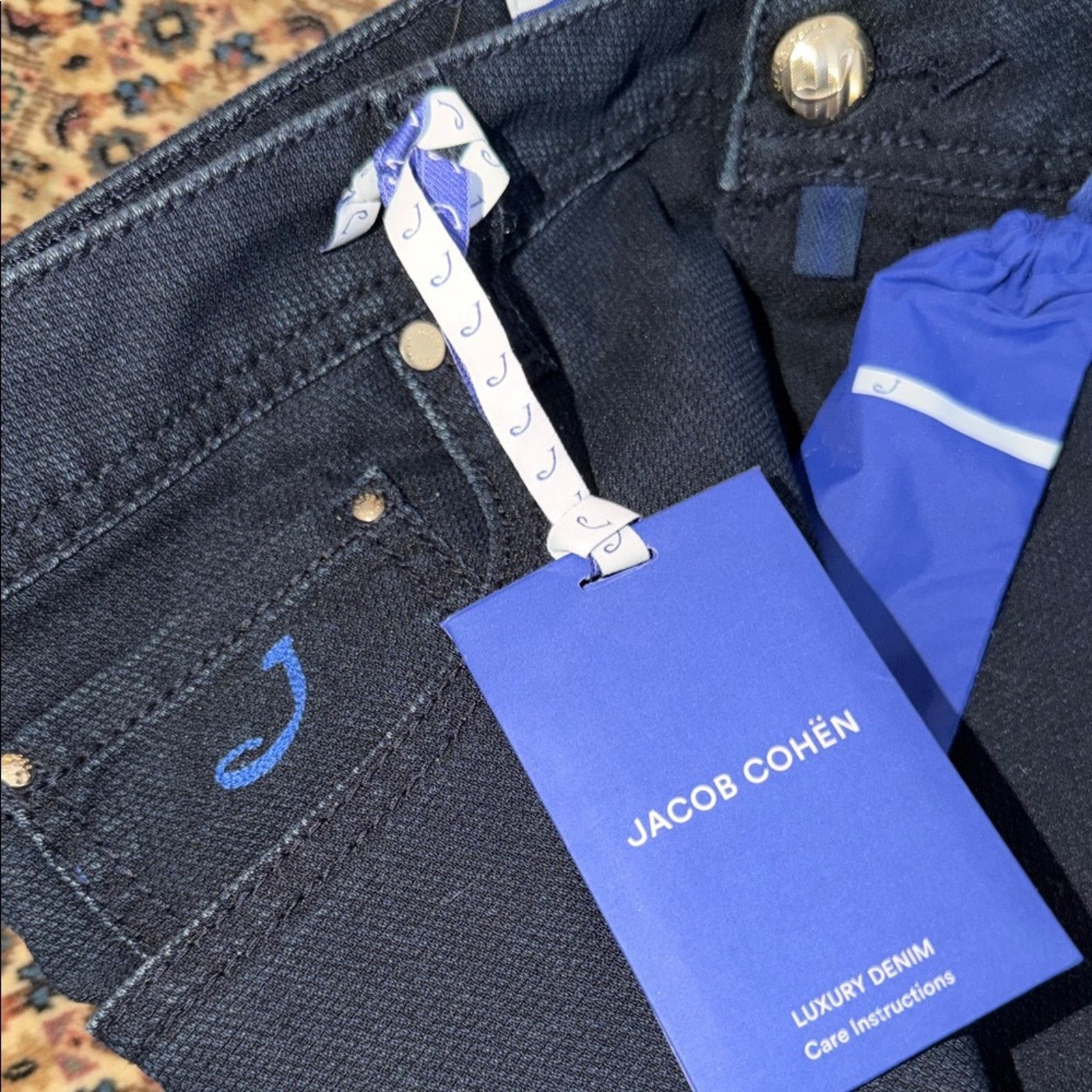 Jacob Cohen Jacob Cohen Men's Deep Indigo Bard Jeans Size 32 Size US 32 / EU 48 - 4 Thumbnail