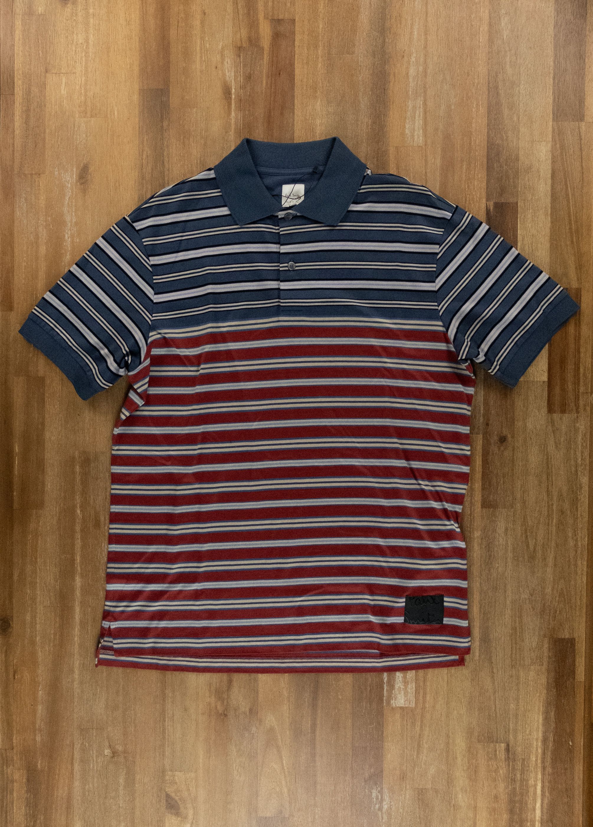 Paul Smith PAUL SMITH mainline red & blue striped polo shirt Medium Size US M / EU 48-50 / 2 - 4 Thumbnail