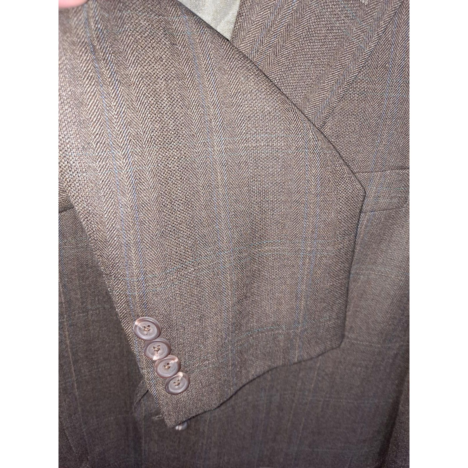 Lauren Ralph Lauren Lauren Ralph Lauren Tan 2 Button Blazer 100% Wool Size 38R Size 38R - 6 Thumbnail