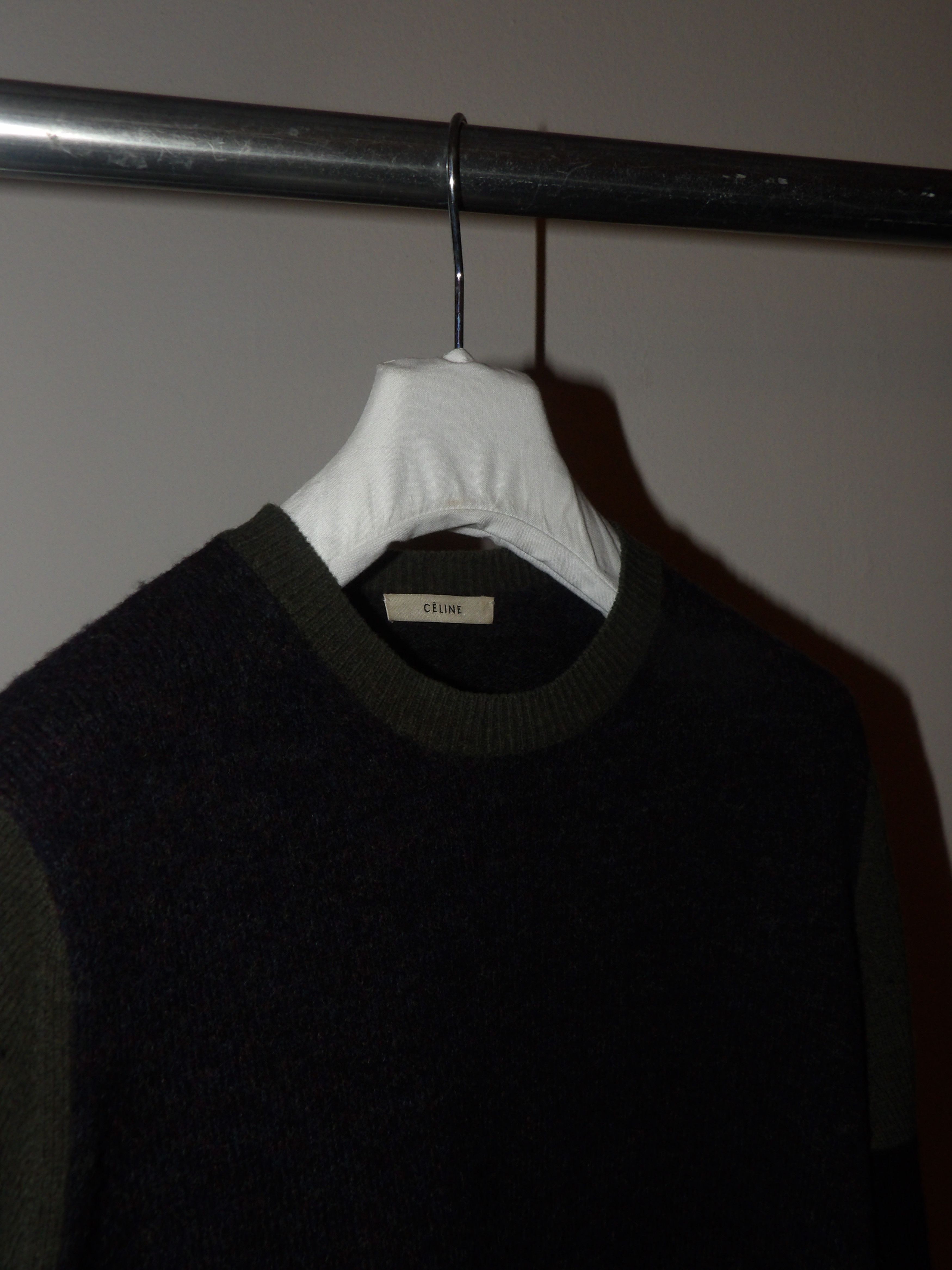 Celine Phoebe Philo Celine F/W 2014 Colorblock Sweater Size L / US 10 / IT 46 - 3 Thumbnail