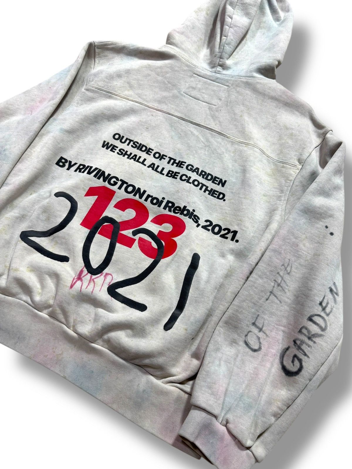 Designer × RRR-123 *RARE* GRAFFITI GARDEN RRR-123 GOD RELIGION HOODIE Size US S / EU 44-46 / 1 - 10 Thumbnail