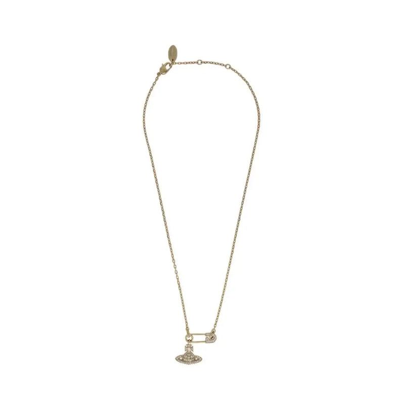 Vivienne Westwood Vivienne Westwood Gold Alloy Necklace 44cm 0089 Size ONE SIZE - 1 Thumbnail