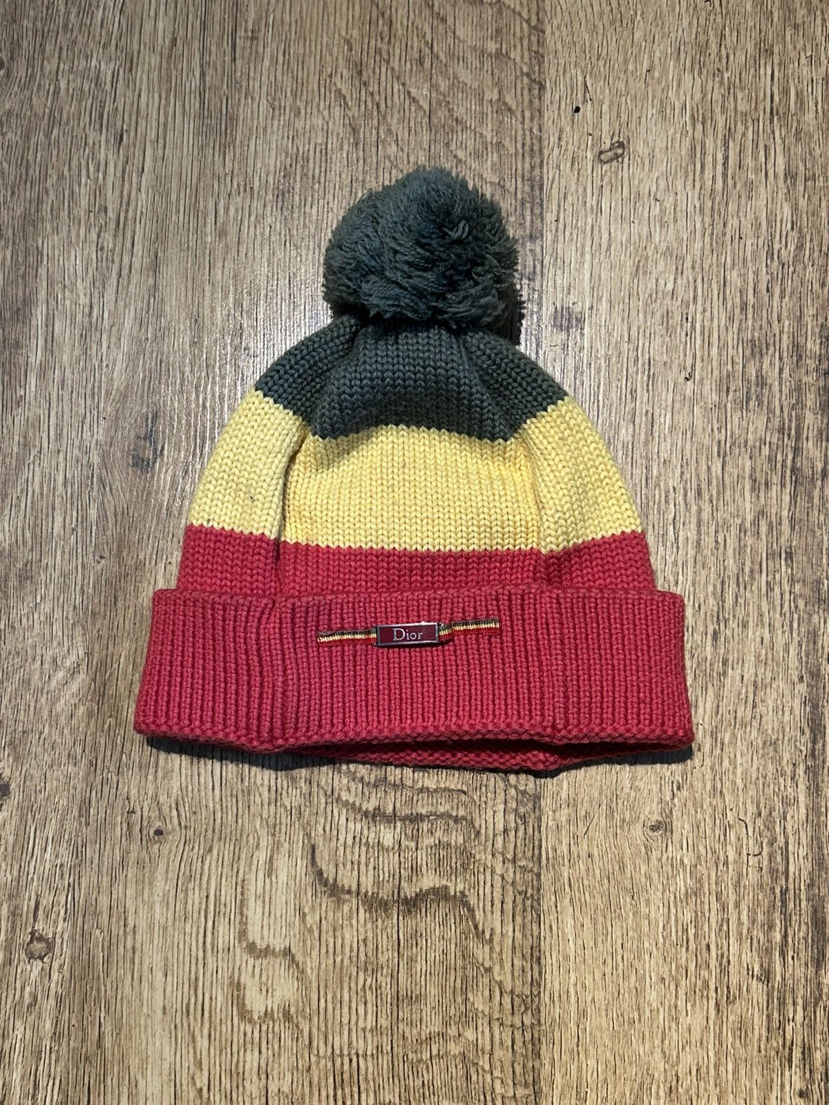 Dior Vintage Christian Dior Rasta beanie/bobble hat Size 10A Size ONE SIZE - 1 Thumbnail