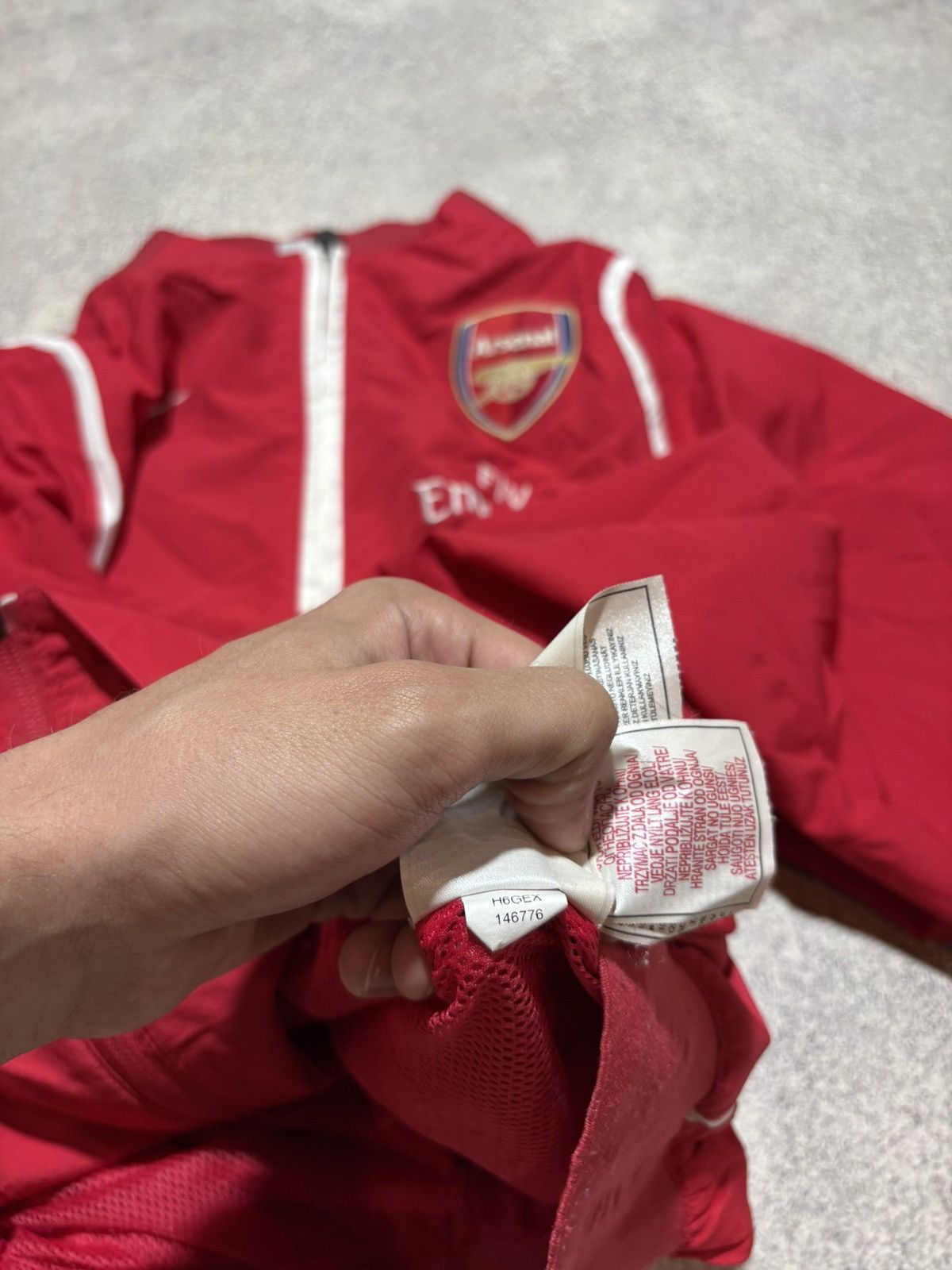 Nike × Vintage Arsenal London Football Soccer Jacket Top Nike Size S Size US S / EU 44-46 / 1 - 9 Thumbnail