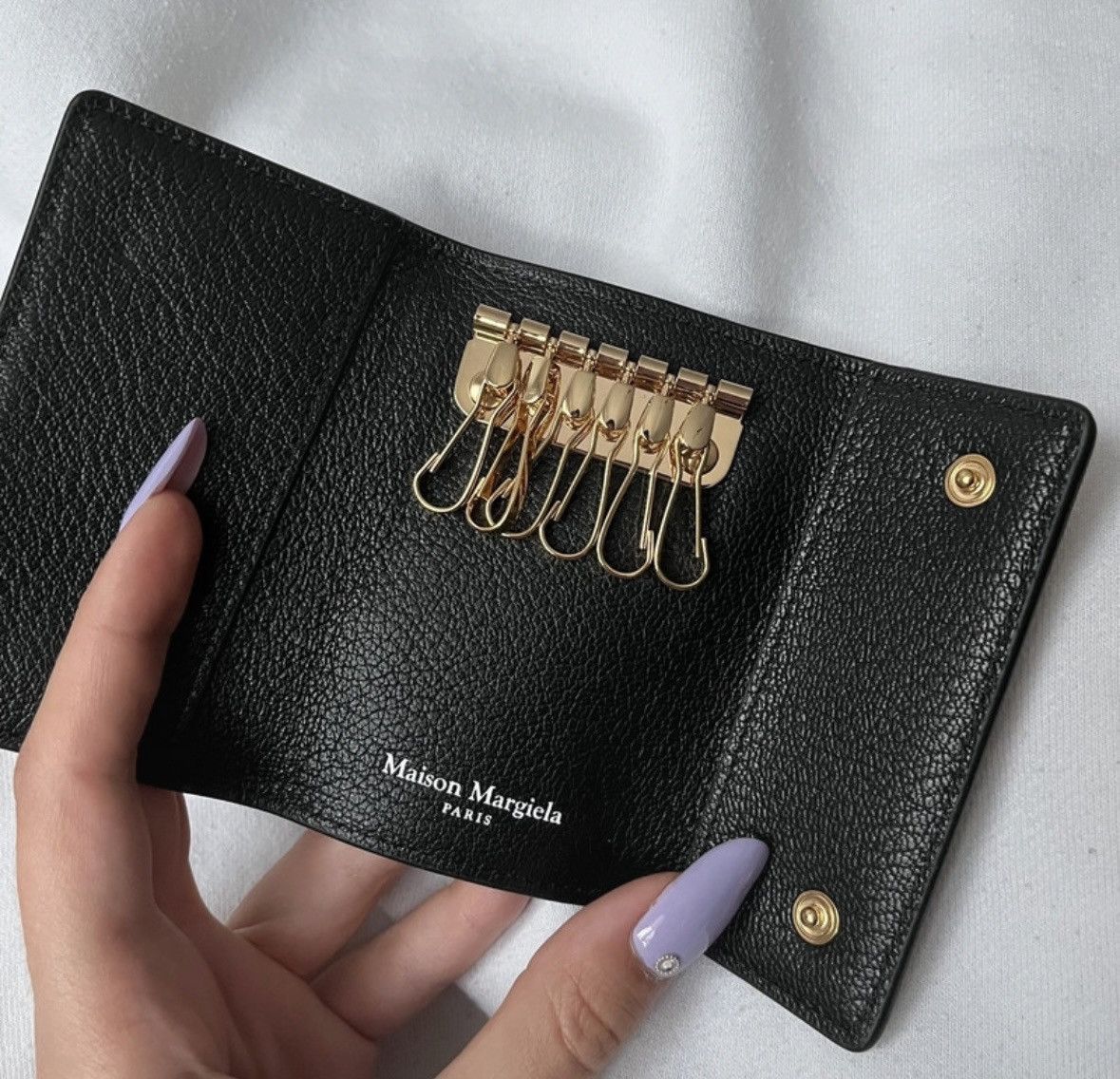 Maison Margiela Maison Margiela Big Logo Small key holder case Size ONE SIZE - 3 Thumbnail