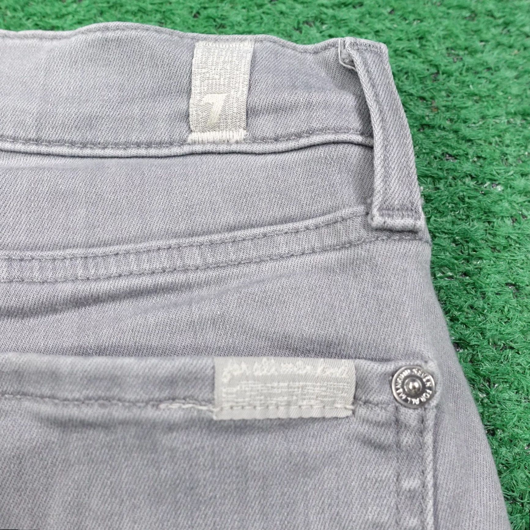 7 For All Mankind 7 For All Mankind Jeans Women 26 Gray Ankle Skinny Stretch Denim Slim Fit Womens Size 26" / US 2 / IT 38 - 6 Thumbnail