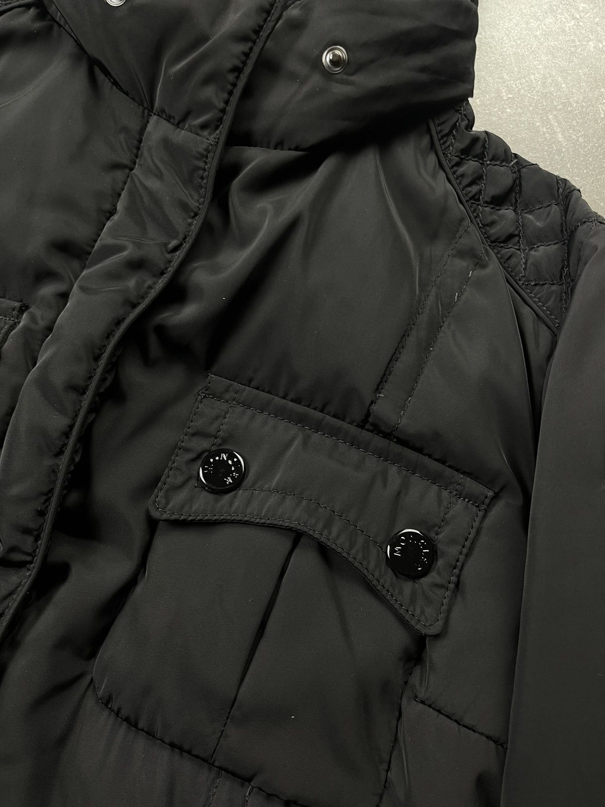 Moncler Moncler “Helena” Black Quilted Down Jacket Made in Romania Size L / US 10 / IT 46 - 8 Thumbnail