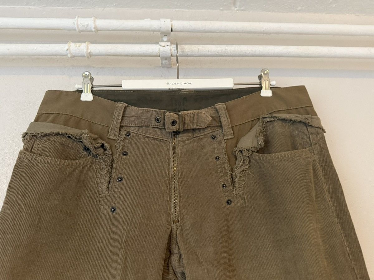 Dolce & Gabbana Distressed Corduroy Pants with Dual Waistband Detail Size US 34 / EU 50 - 3 Thumbnail