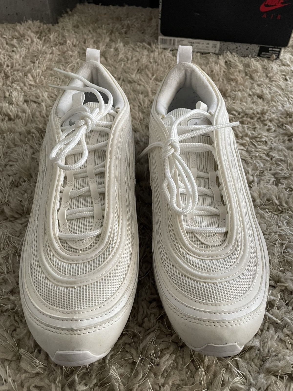 Nike Nike Air Max 97 Triple White Size US 11 / EU 44 - 4 Thumbnail