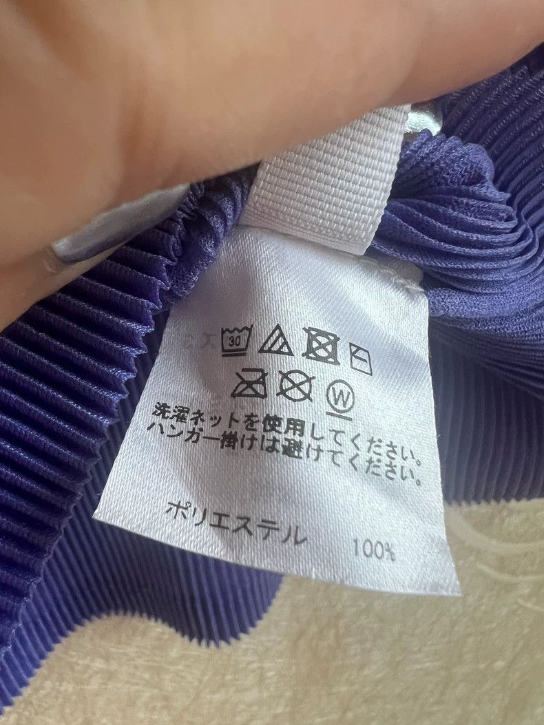 Issey Miyake Issey Miyake size:3 Purple pleated short-sleeved shirt Size S / US 4 / IT 40 - 4 Thumbnail