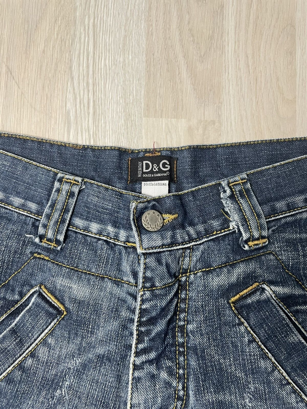 Dolce & Gabbana Dolce & Gabbana Jeans DG Backprint Größe 36 Size 28" / US 6 / IT 42 - 3 Thumbnail