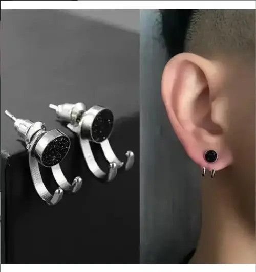 Jewelry × Vintage Hook Paw Stud Earrings for Men Size ONE SIZE - 2 Thumbnail