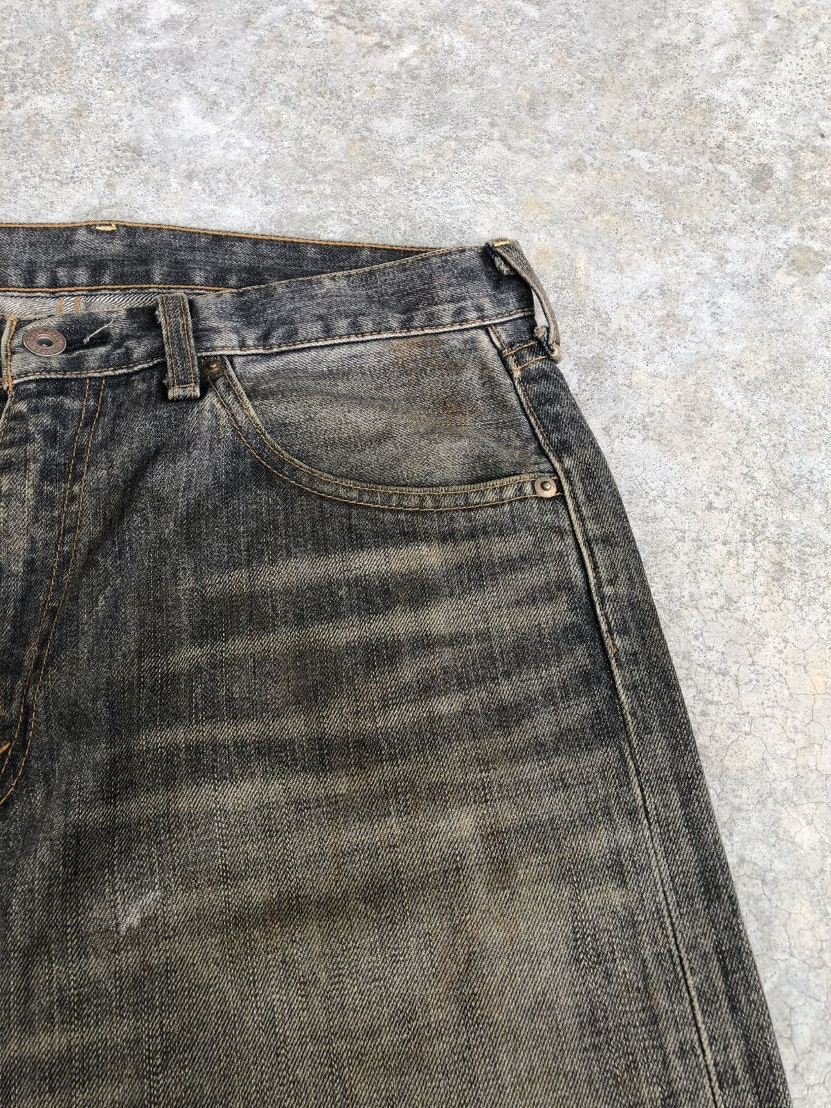 Vintage Mudwash Levis 503 Distressed Jeans Size US 32 / EU 48 - 15 Thumbnail