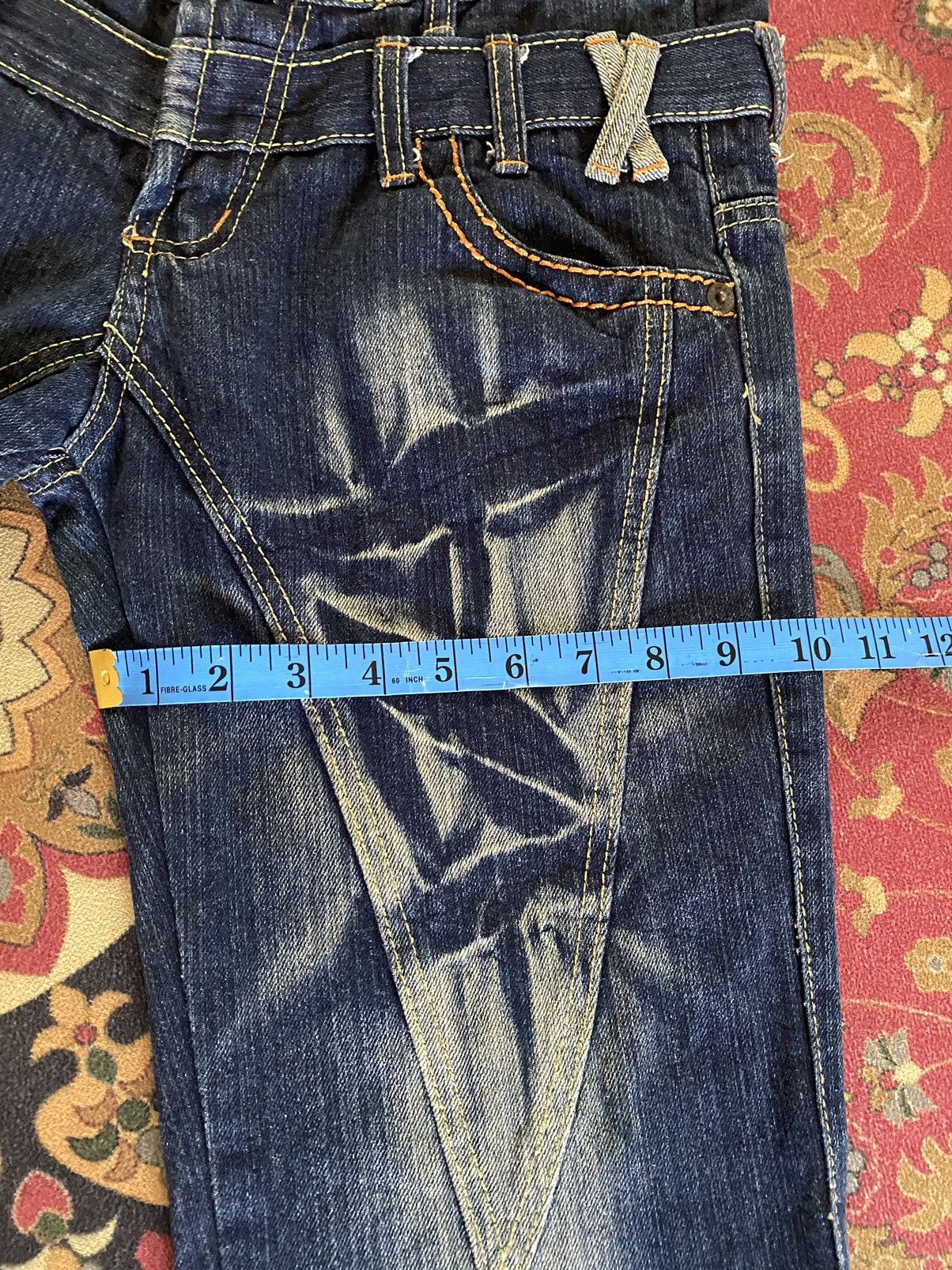 Japanese Brand Vintage Japanese Brand Double Waist Punk Design Style Size US 30 / EU 46 - 15 Thumbnail