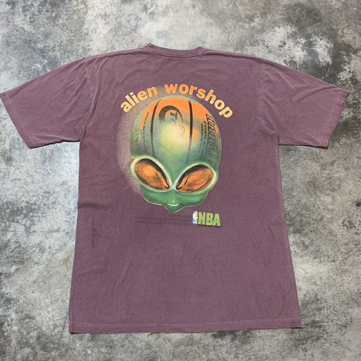 Alien Workshop × NBA × Vintage Vintage 90s Alien Workshop nba with Back hit Size US XXL / EU 58 / 5 - 1 Thumbnail