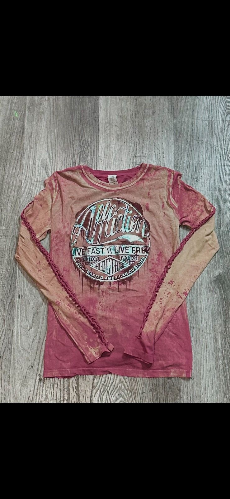 Affliction × Designer × Vintage “Ac Oxidized Long Sleeve”Affliction Size M / US 6-8 / IT 42-44 - 1 Thumbnail