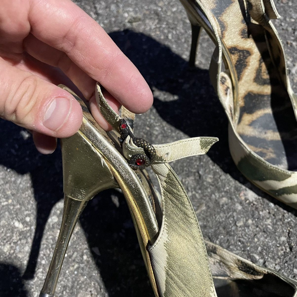 Roberto Cavalli Rare ROBERTO CAVALLI Heels Sandals shoes leopard leo old 90s Size US 6 / IT 36 - 5 Thumbnail