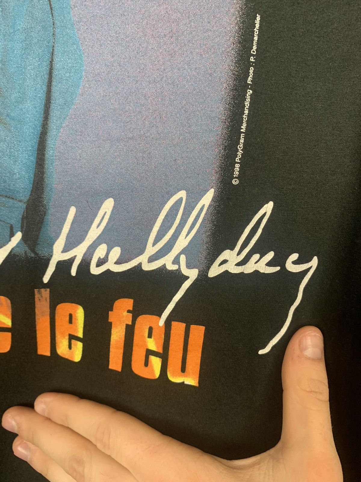 Band Tees × Vintage Vintage Johny Hallyday Stade De France Tour 1998 T-shirt Size US XL / EU 56 / 4 - 8 Thumbnail
