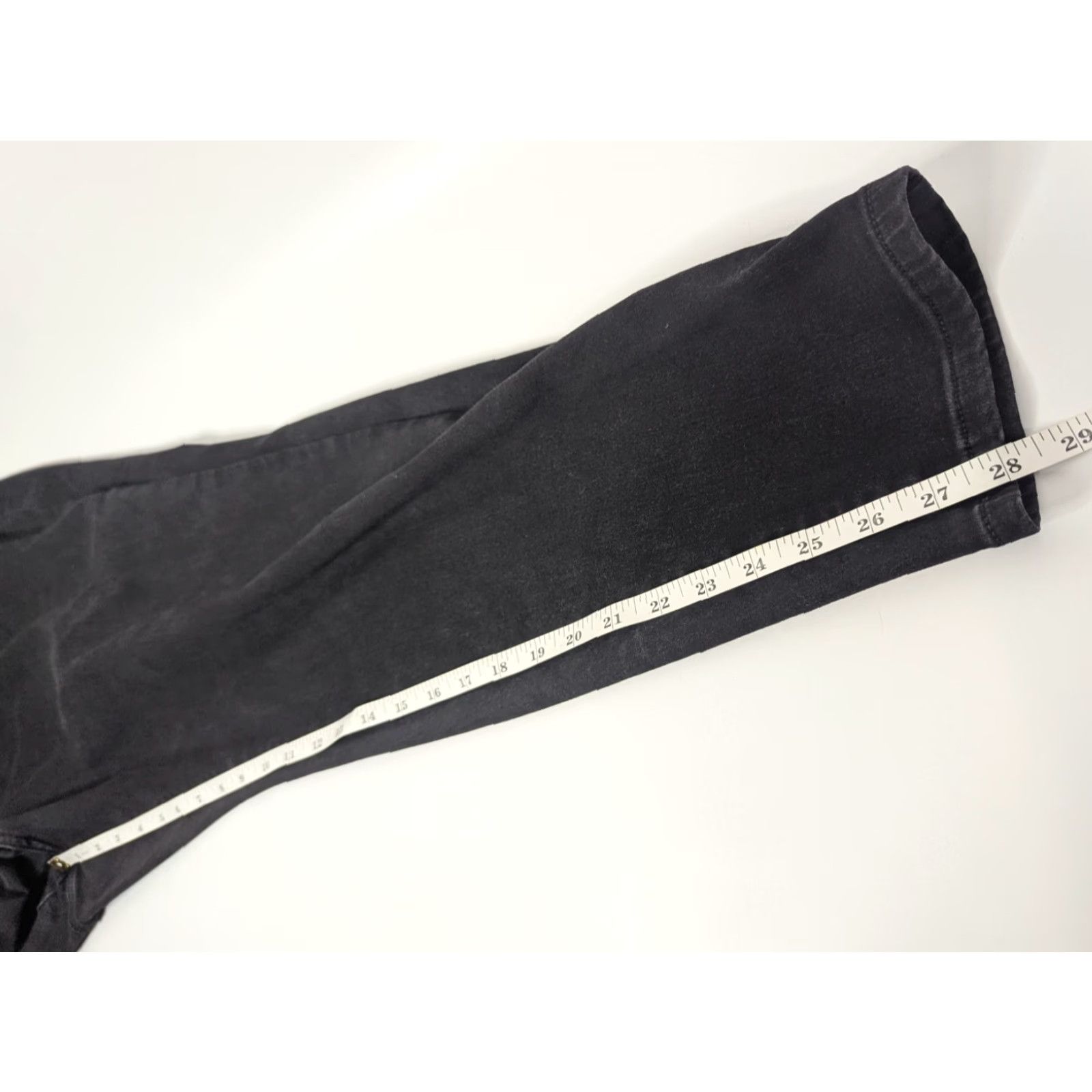 Vintage Lane Bryant Jeans Womens 24 Curvy High Rise Skinny Black Denim Pocket 5-Pocket Comfort Stretch Plus Slim Size 42" / US 20 - 5 Thumbnail