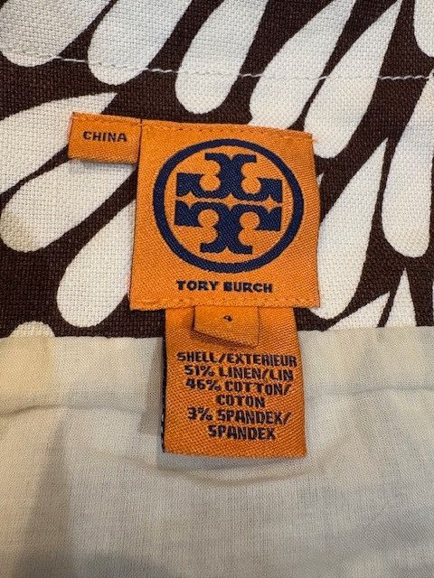 Tory Burch Sleeveless Linen Mini Dress with Gold Belt Accent Size S / US 4 / IT 40 - 6 Thumbnail