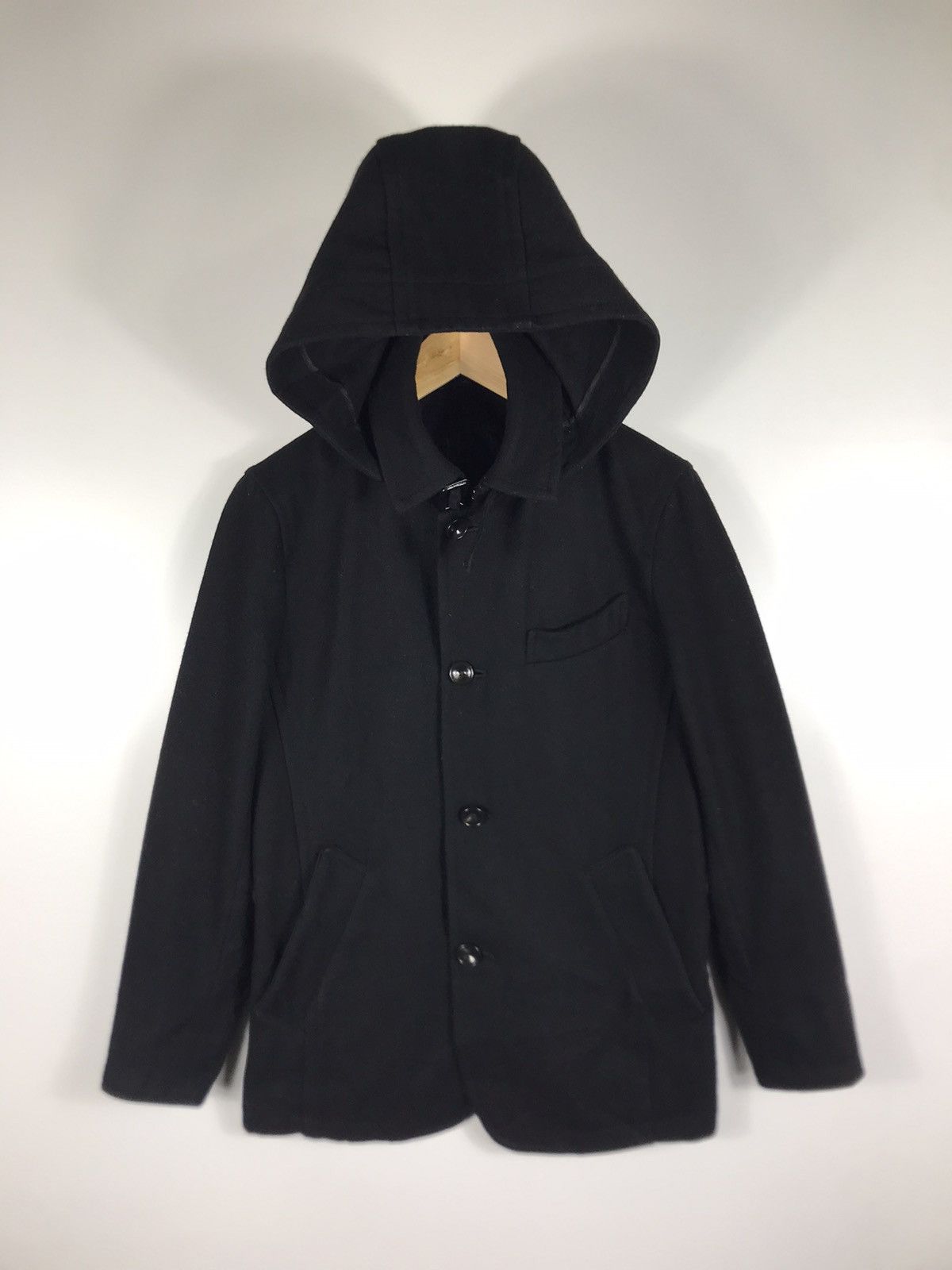 Designer × Melrose 🔥Men’s Melrose Nobilia Hooded Wool Button Jacket Size US S / EU 44-46 / 1 - 1 Thumbnail