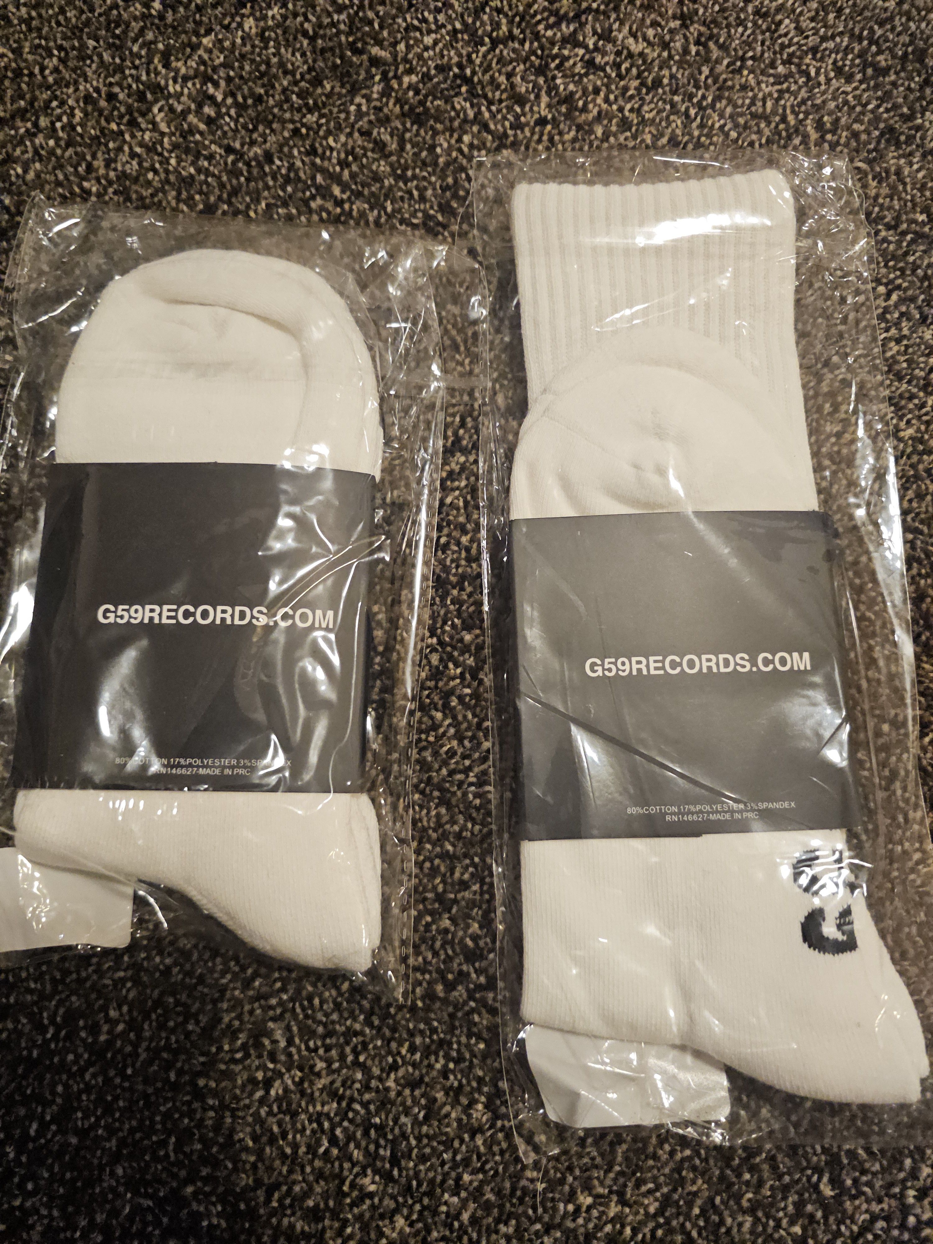 G59 Records G59 monochrome and razor socks 2 pack Size ONE SIZE - 2 Thumbnail
