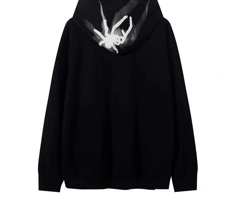 Japanese Brand Spider Embroidery Graphic Black Hoodie Size US M / EU 48-50 / 2 - 6 Thumbnail