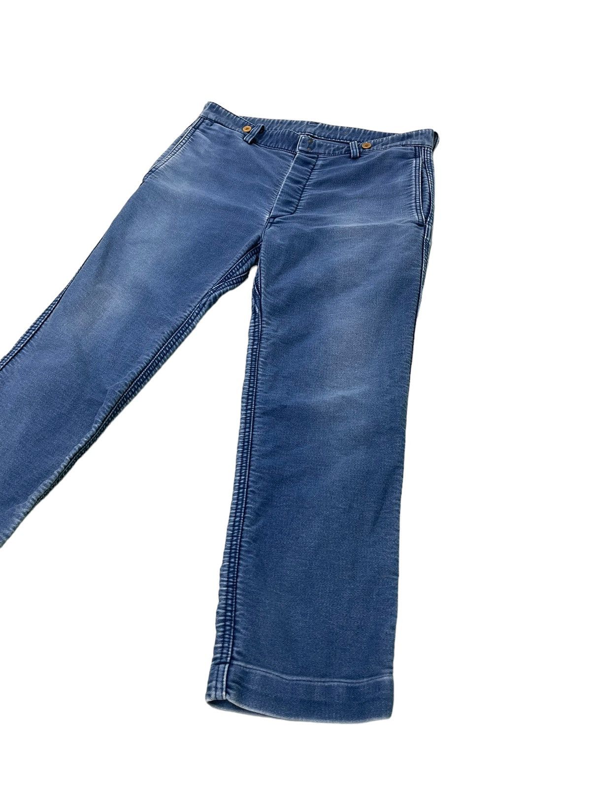 Visvim Cropped Moleskin Visvim Workwear Style Sweatpant Slim 6🟦5 Size US 32 / EU 48 - 11 Thumbnail