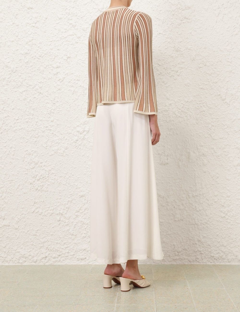 Zimmermann oc11z1025 Crush Metallic Stripe Cardigan in Multicolor Size XS / US 0-2 / IT 36-38 - 6 Thumbnail