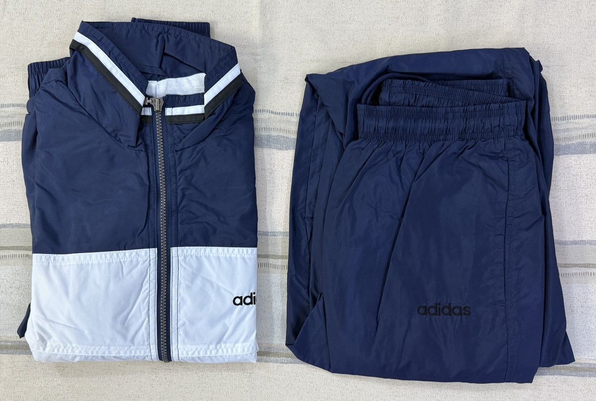 Adidas Vintage 1990s Adidas Santiago Warmup Tracksuit Navy Size S Size US S / EU 44-46 / 1 - 15 Thumbnail