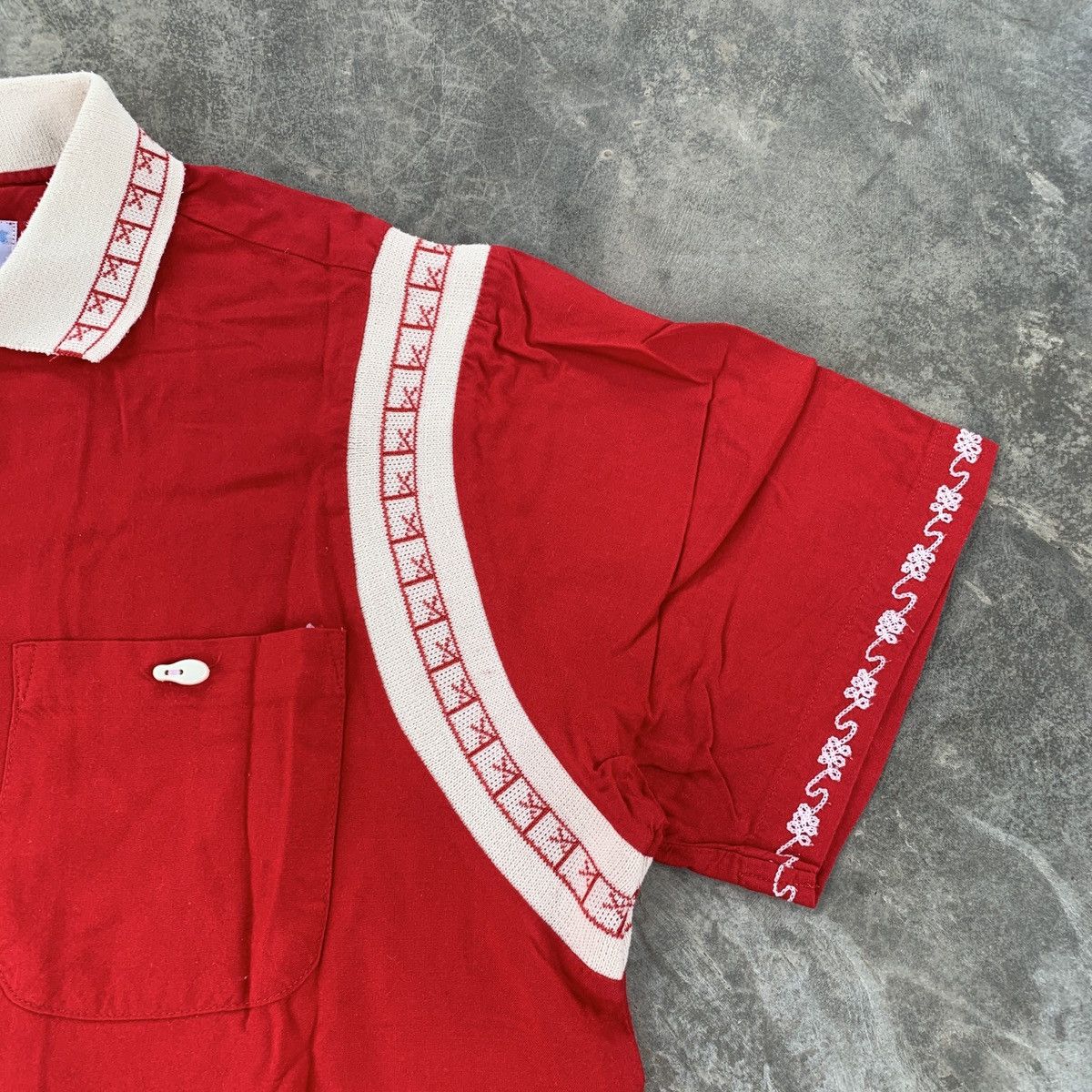Vintage Vintage Houston Embroidery Rayon Bowling Shirt Size US M / EU 48-50 / 2 - 12 Thumbnail