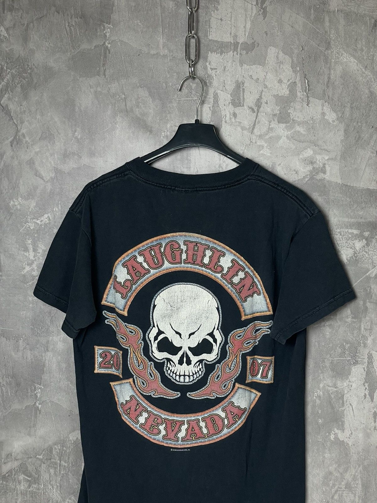 Vintage Vintage Y2K Motorcycle Art Tee Skulls Laughlin Nevada Size US S / EU 44-46 / 1 - 2 Thumbnail
