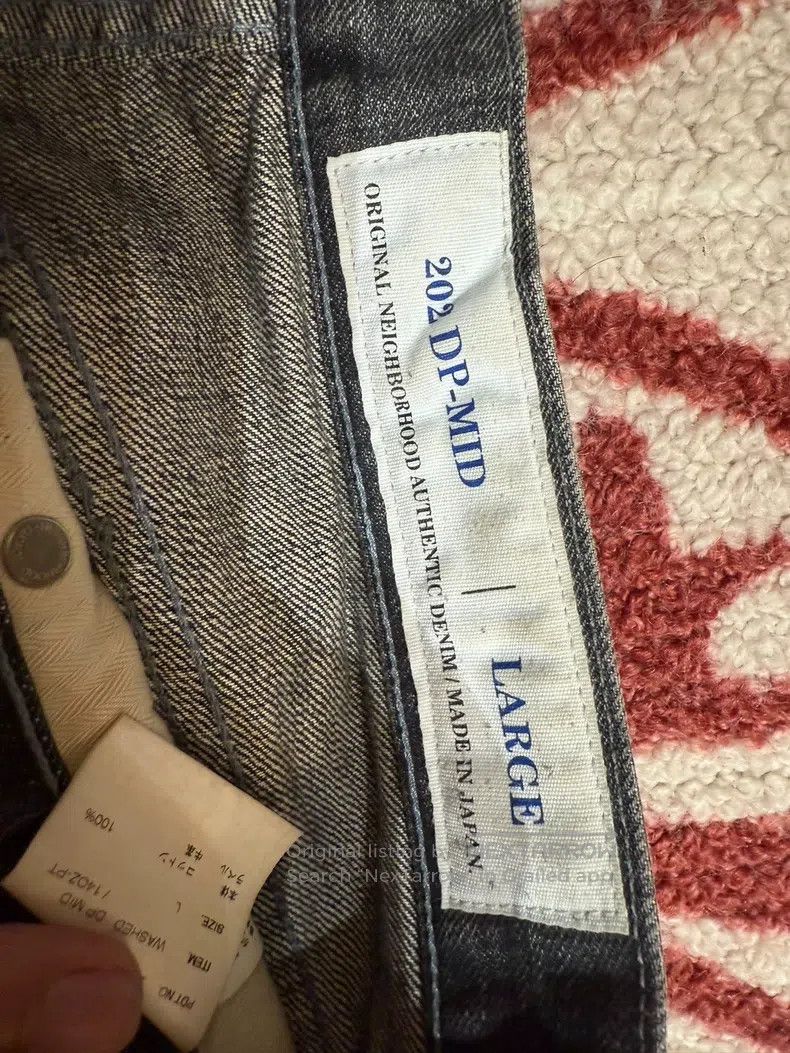Neighborhood size L Heavyweight Basic Washed Denim Long Pa