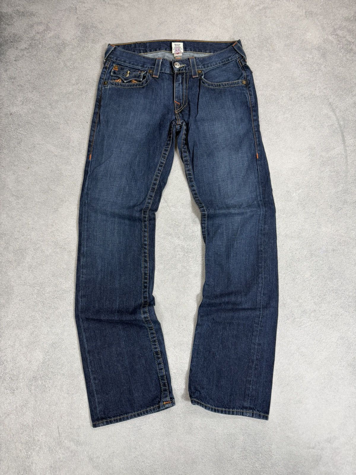 True Religion VTG True Religio Baggy Distressed Washed Y2K Size US 31 - 9 Thumbnail