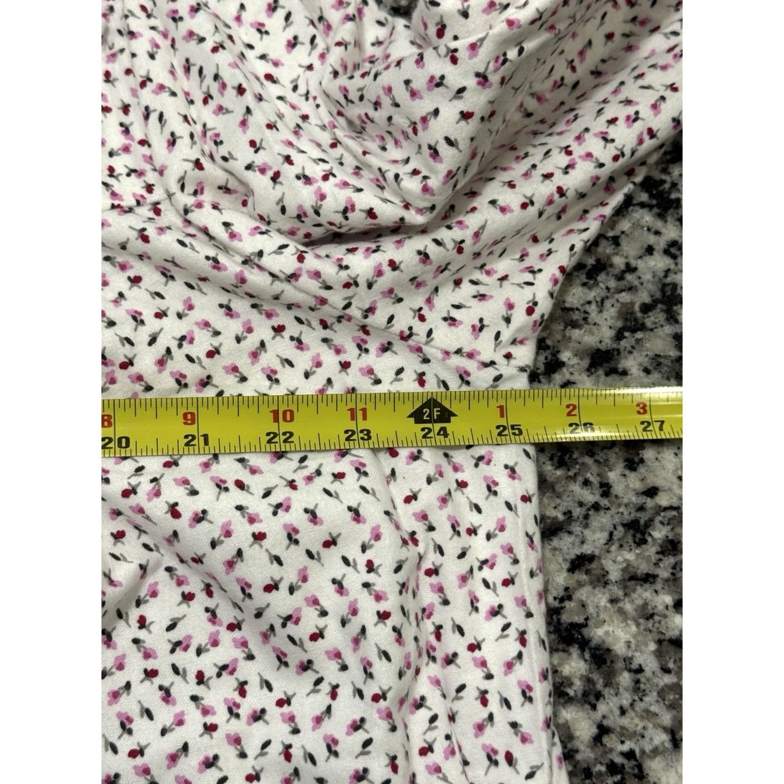 Vintage Eileen West Cotton Flannel Gown Sz XL White Long Sleeve High Neck NWT Womens Size XL / US 12-14 / IT 48-50 - 6 Thumbnail