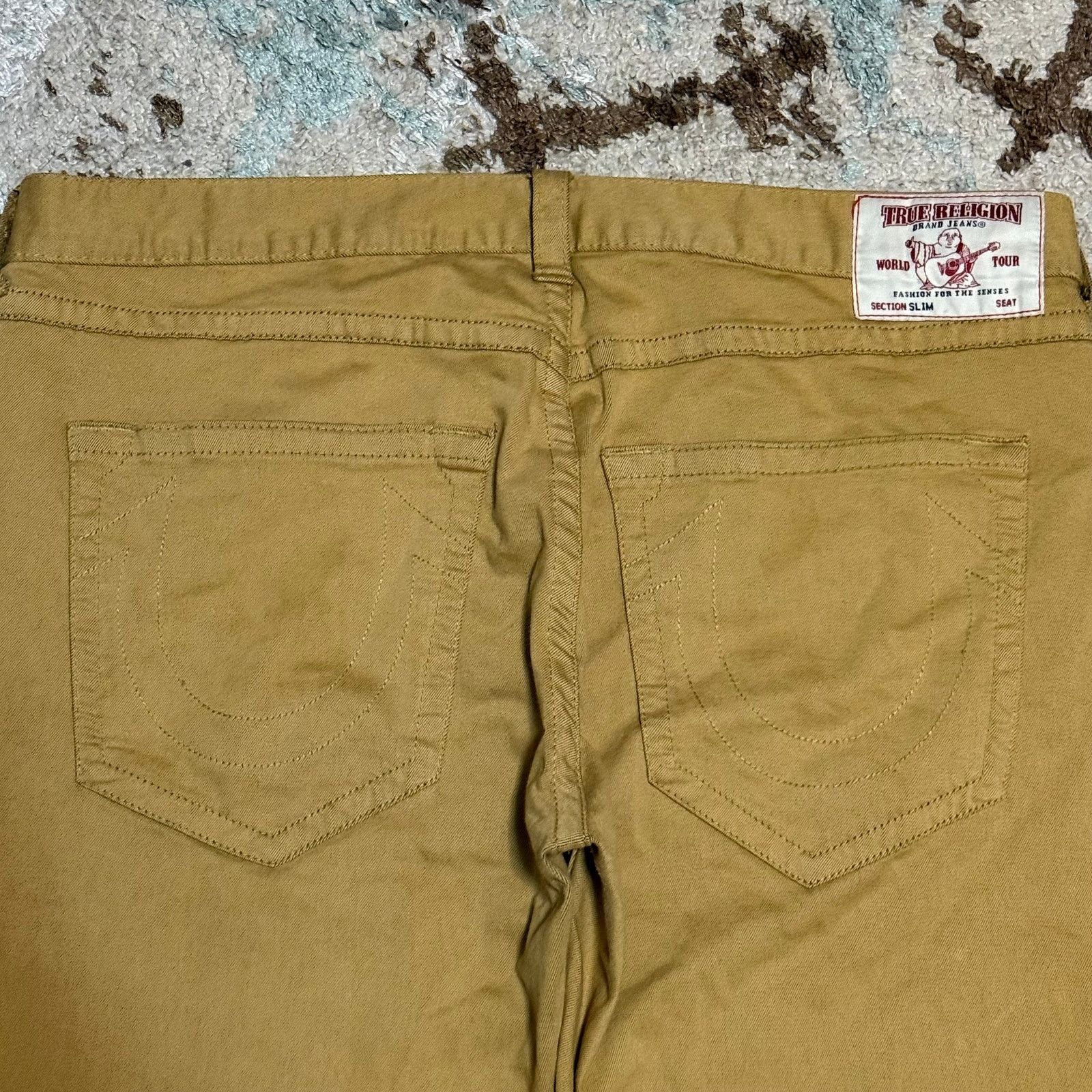 True Religion True Religion Mens Slim Khaki Pants Size 40x32 Streetwear Size US 40 / EU 56 - 3 Thumbnail