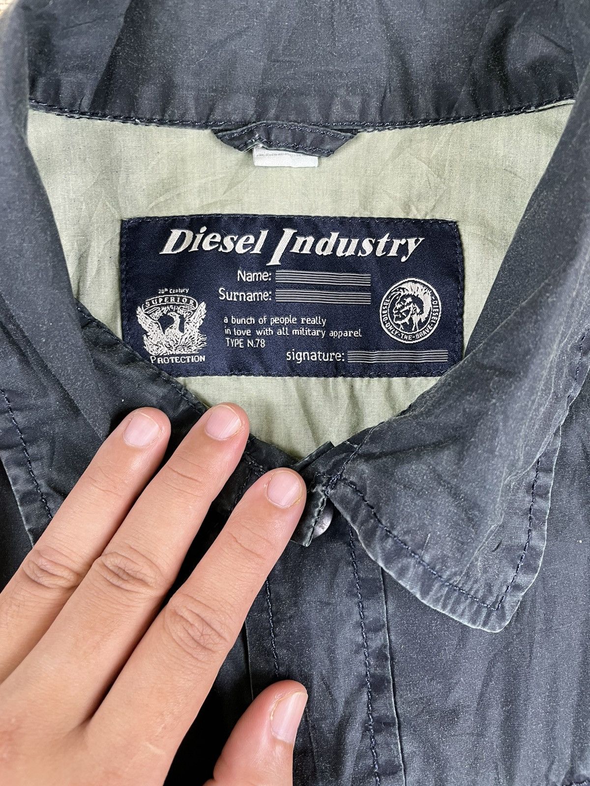 Diesel × Vintage Vintage Diesel Industry N.78 Military Apparel Jacket Size US M / EU 48-50 / 2 - 6 Thumbnail