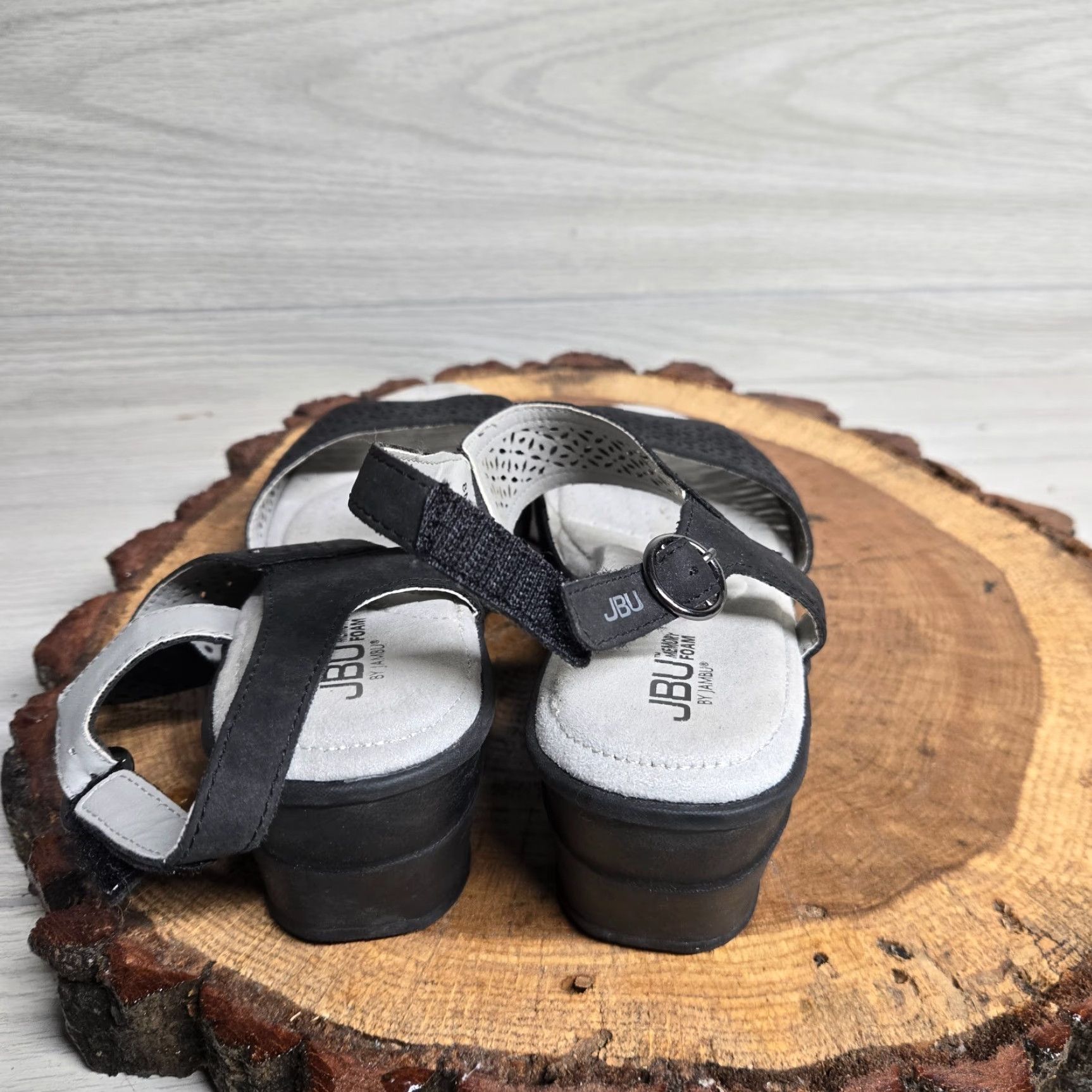 Vintage VINTAGE Jambu Women Sandals Bohemian Black Vegan Adjustable Cushioned Size 8M Size US 8 / IT 38 - 4 Thumbnail