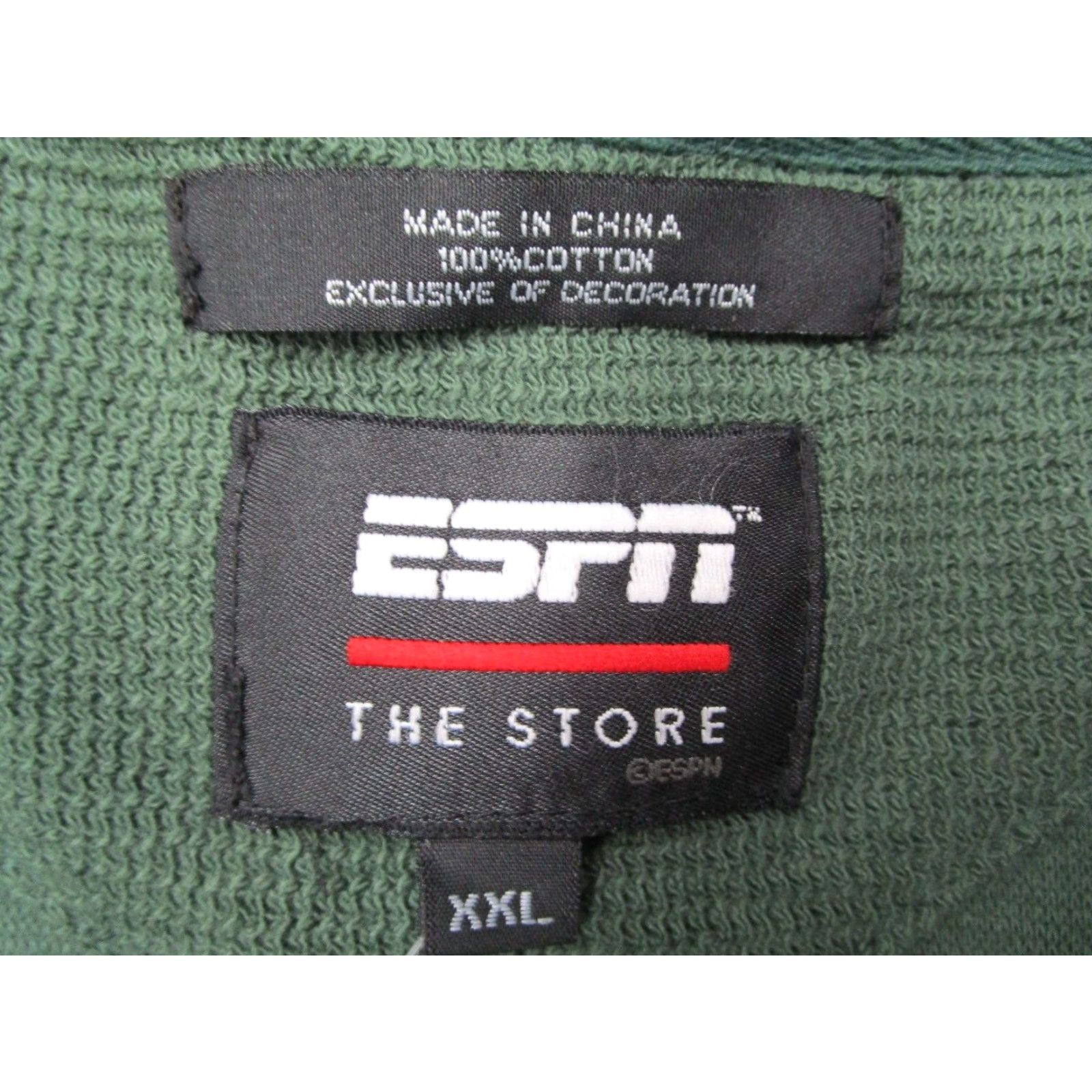 Vintage VINTAGE ESPN THE STORE Mens Green Sleeveless Pullover V Neck Sweater Knit 2XL XXL Logo Embroidered Golf Classic 90s Retro Sports Size US XXL / EU 58 / 5 - 3 Thumbnail