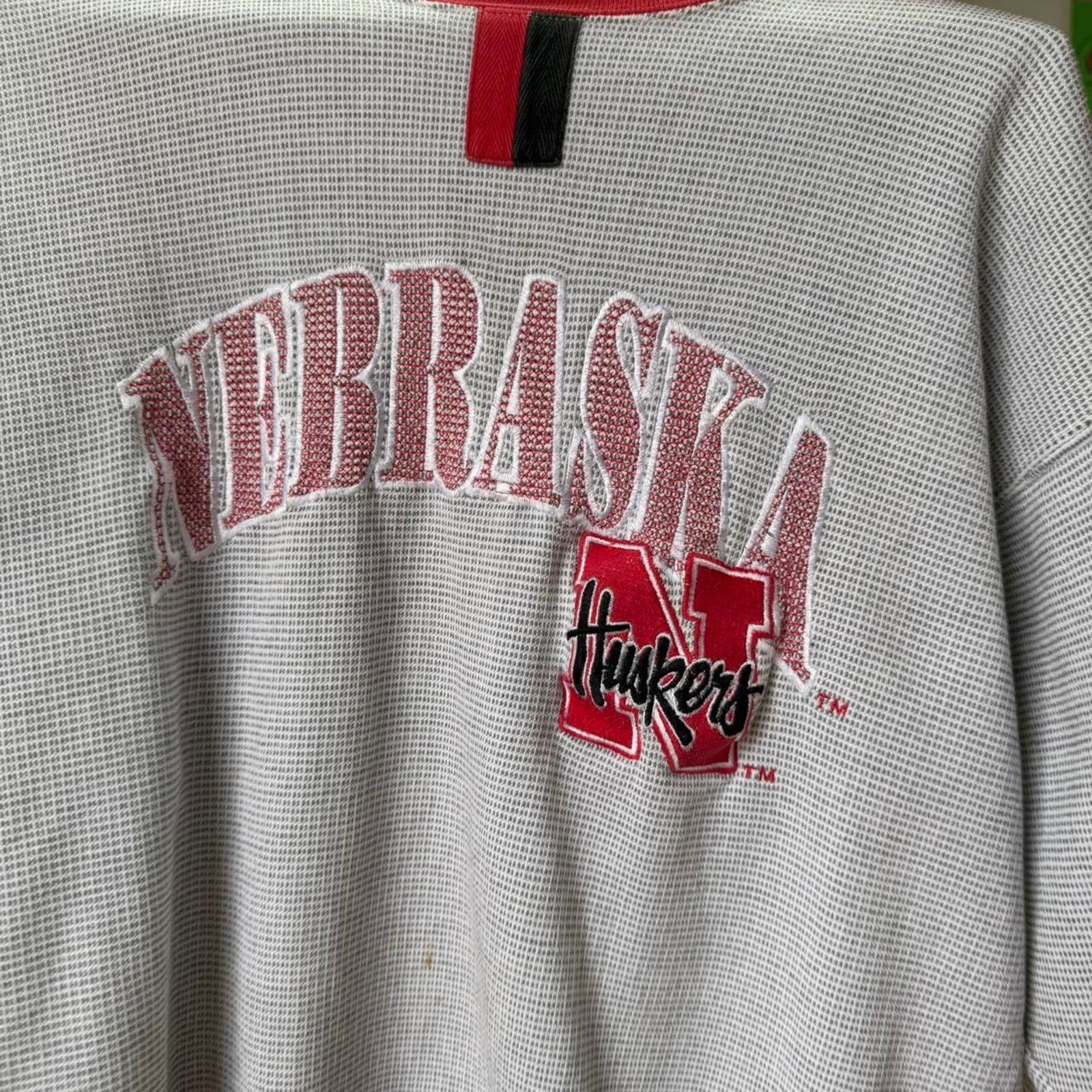 Starter × Vintage Vintage 90s Nebraska Huskers Starter Embroidered Crewneck Size US M / EU 48-50 / 2 - 3 Thumbnail