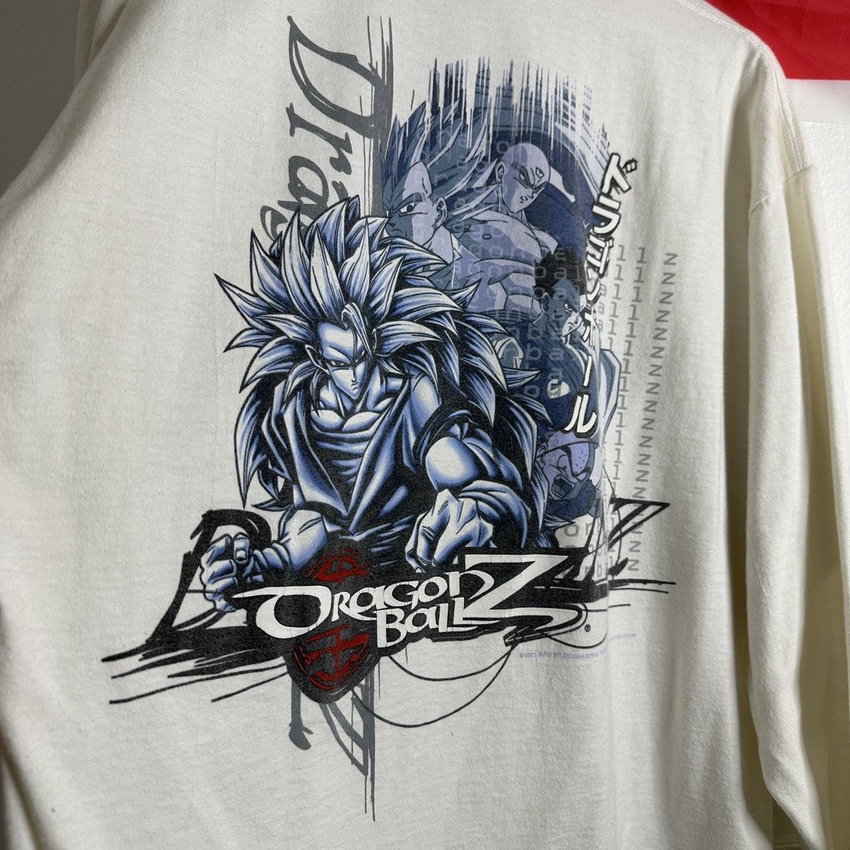 Vintage Vintage VTG Y2K Dragon Ball Z Longsleeve Tshirt White Goku Size US L / EU 52-54 / 3 - 1 Thumbnail