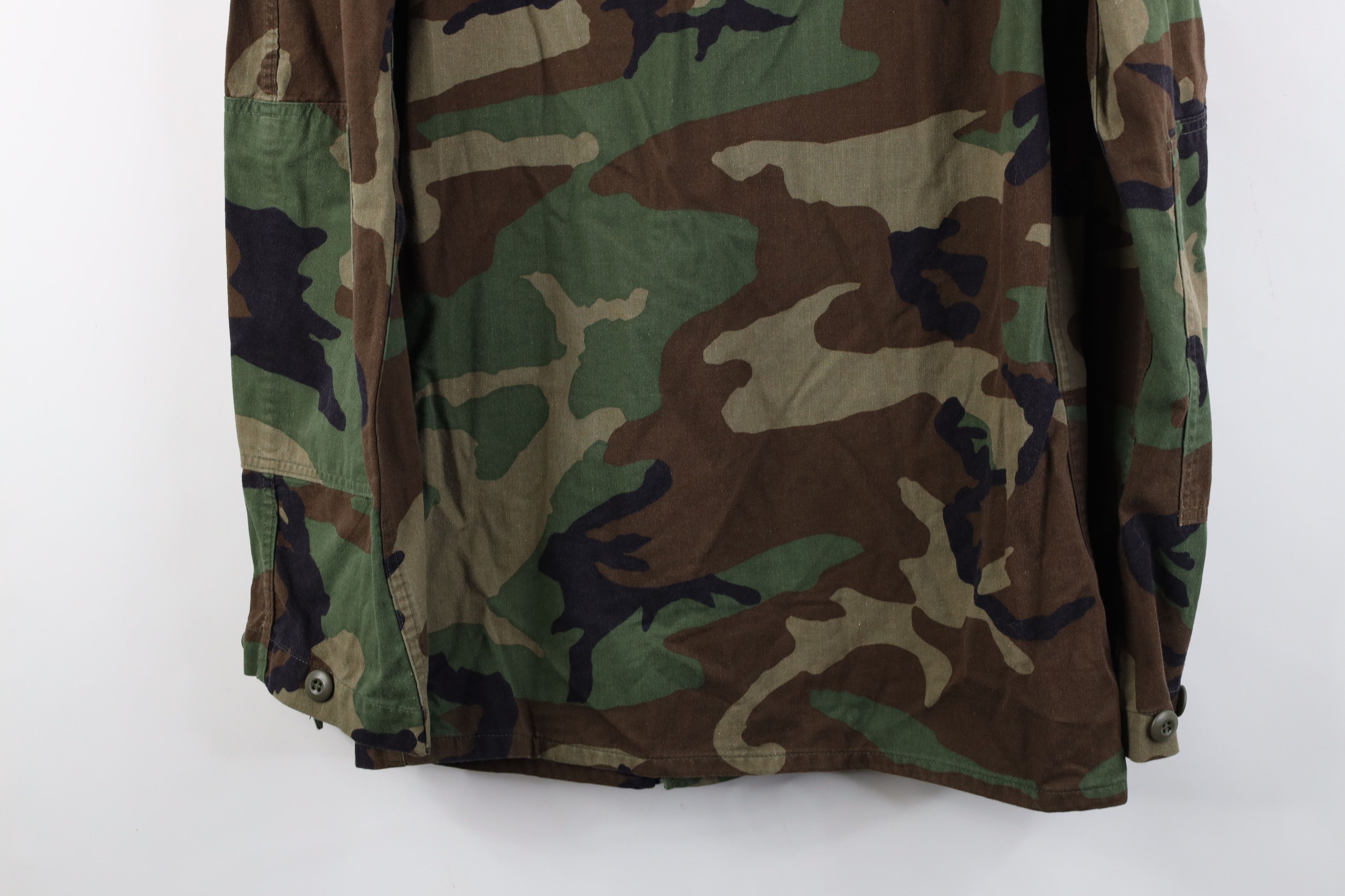 Vintage Vintage 80s USGI Stamp Woodland Camouflage Combat Jacket Size US S / EU 44-46 / 1 - 15 Thumbnail