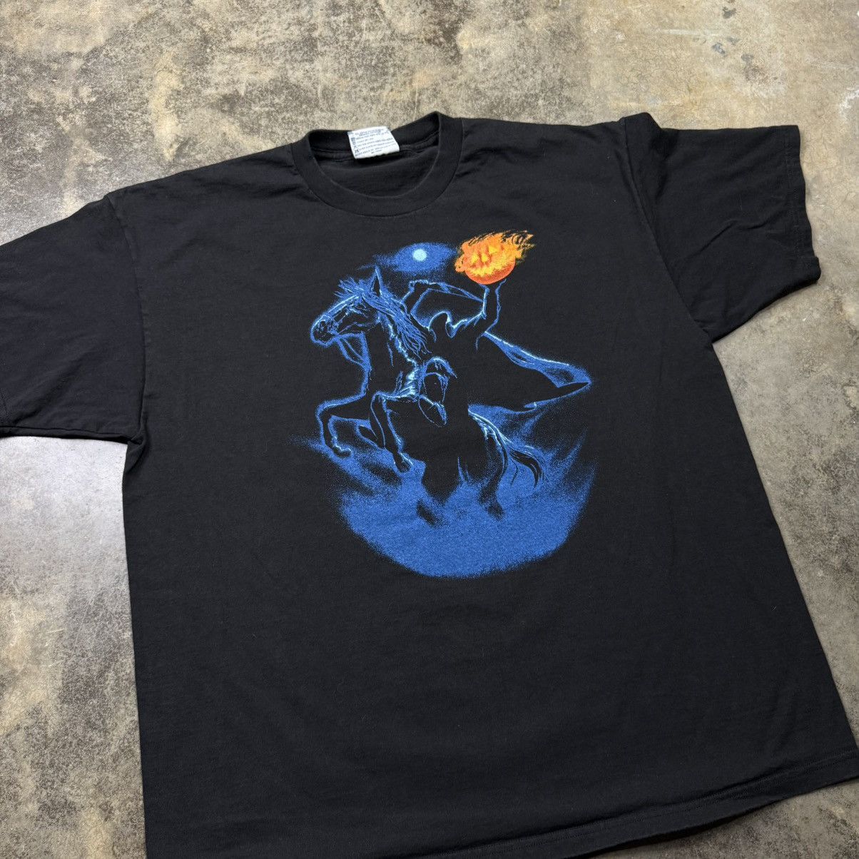 Vintage vintage headless horseman baggy halloween scary tshirt Size US XL / EU 56 / 4 - 2 Thumbnail