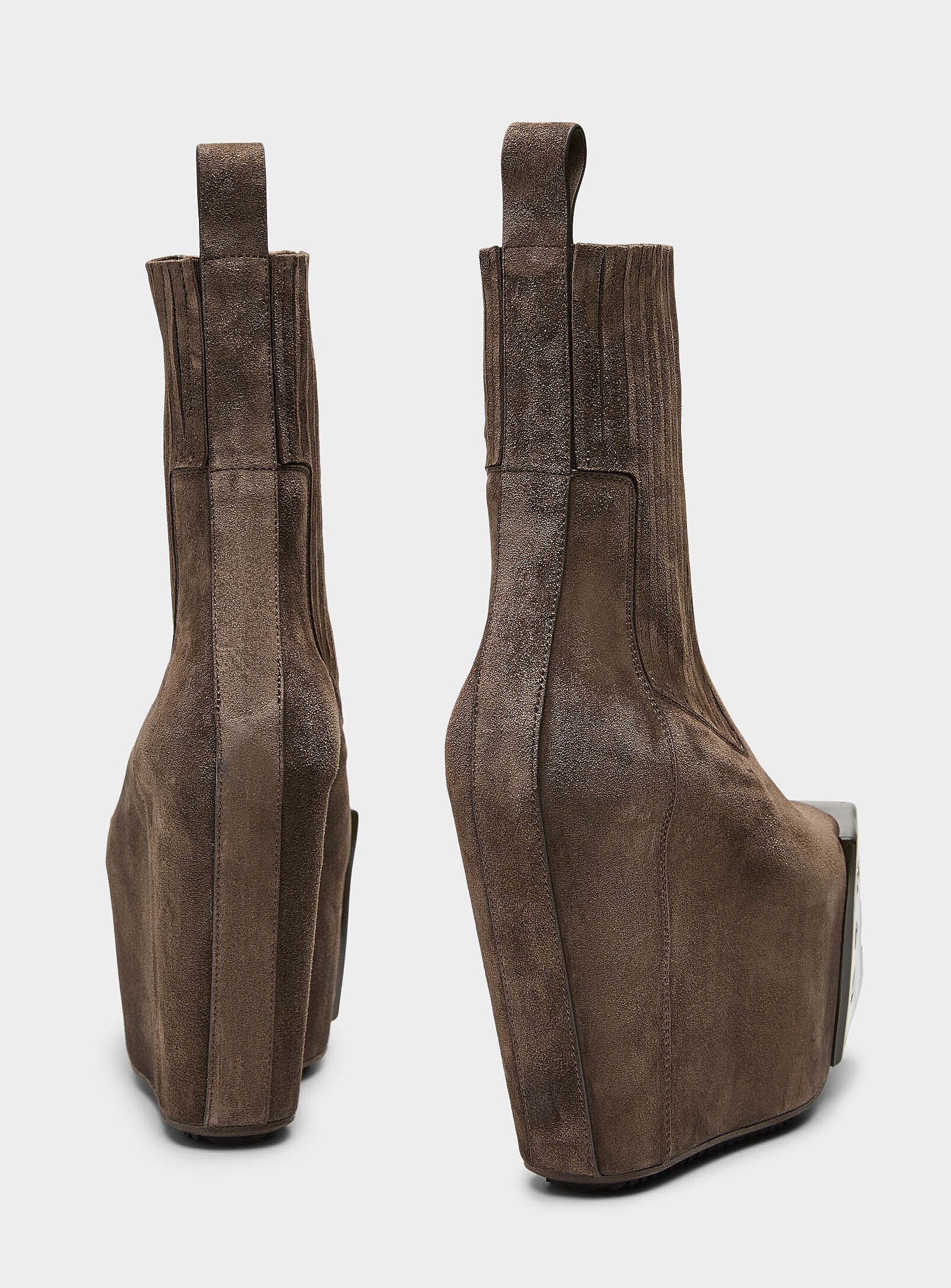 Rick Owens BNWT AW25 RICK OWENS "CONCORDIANS" GRILLED WEDGE BEATLE 38 Size US 8 / IT 38 - 14 Thumbnail