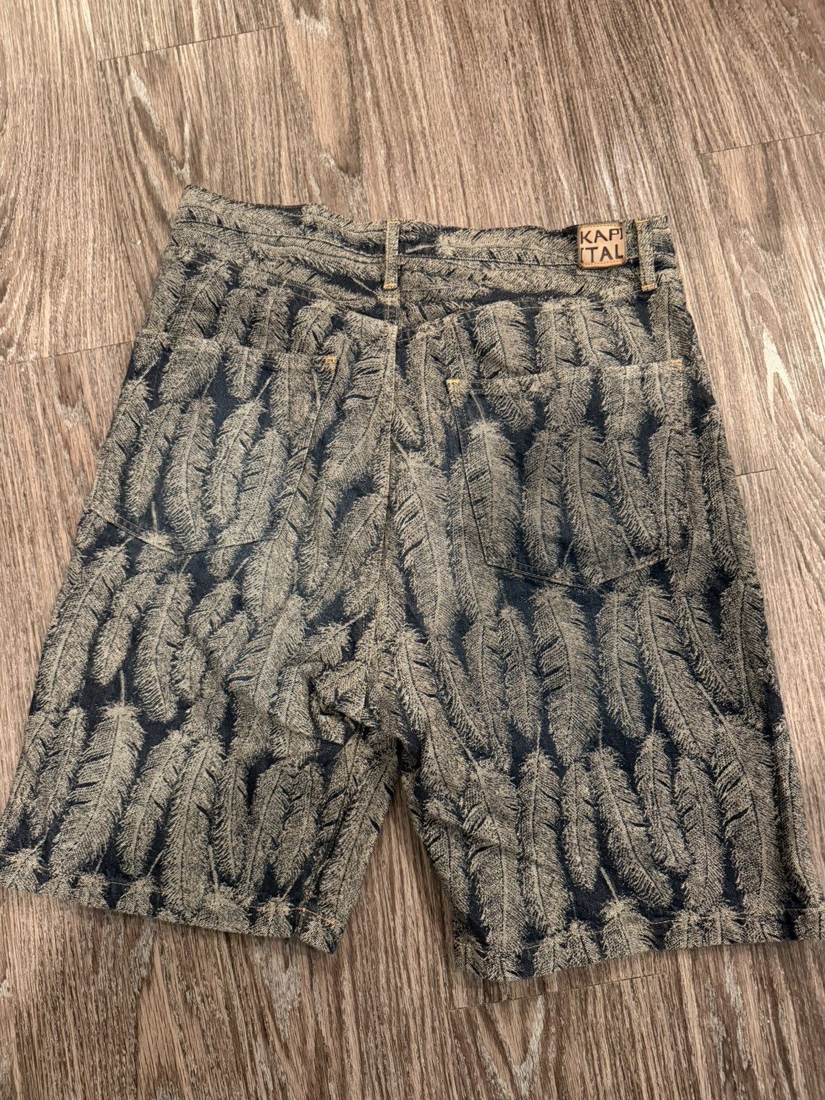 Kapital Kapital Feather Denim Shorts Size US 36 / EU 52 - 2 Thumbnail