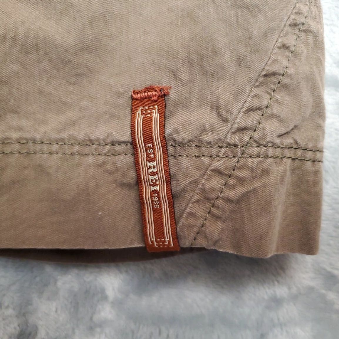 Vintage REI Shorts Women 6 Brown Cotton Nylon Blend Lightweight Cargo Pocket Hiking Gorp Size 28" / US 6 / IT 42 - 2 Thumbnail