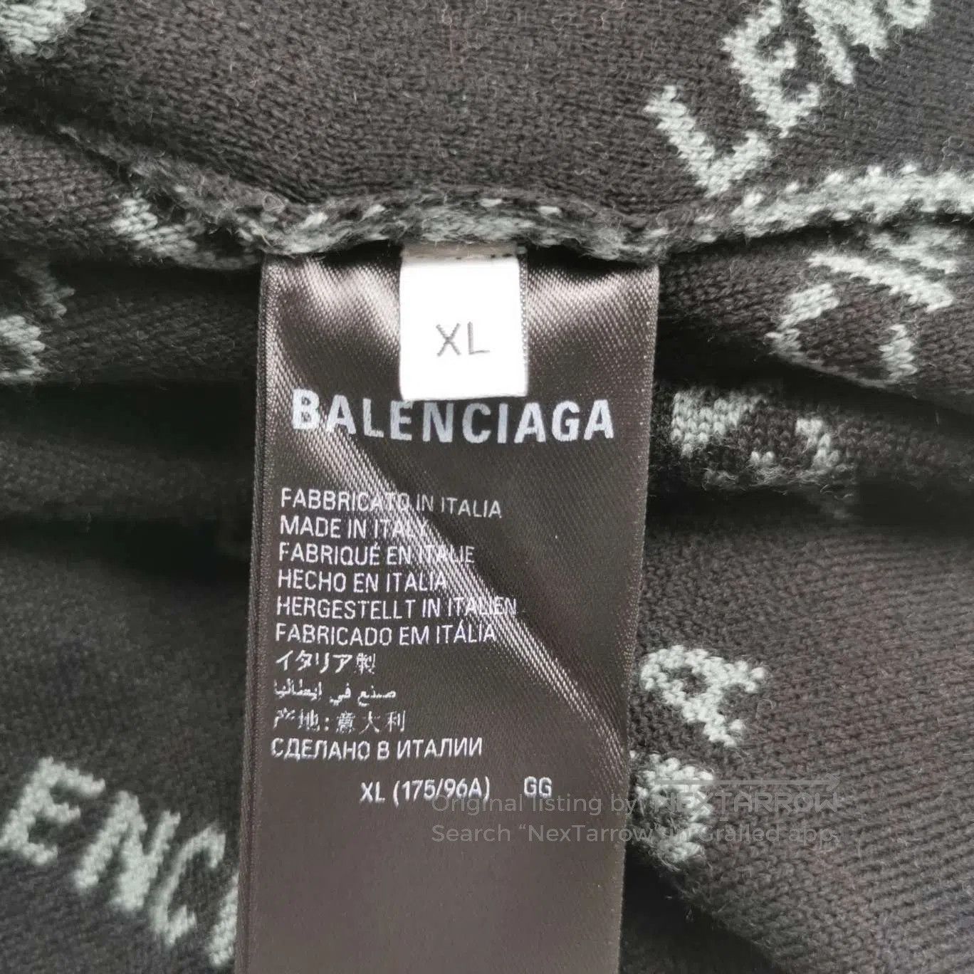 Balenciaga Balenciaga Wool Blend All. Size US XL / EU 56 / 4 - 6 Thumbnail