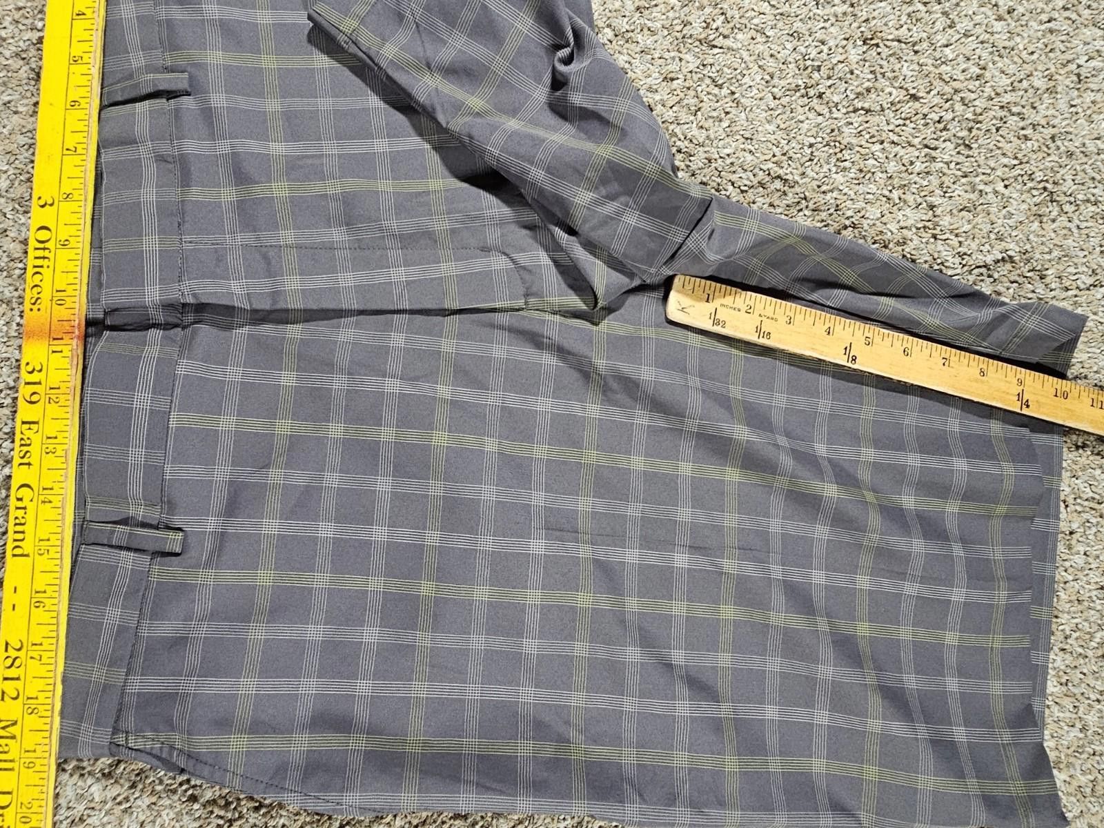 Other Walter Hagen shorts size 38 gray Green plaid golf mens Size US 38 / EU 54 - 3 Thumbnail